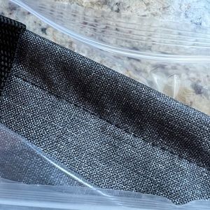 Thirty One Medium Utility Tote (Dark) Gray Crosshatch NEW IN PACKAGE